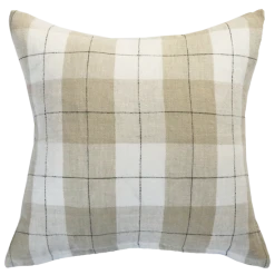 Mulberi Cushion, Throws & Linen Willis Ivory Feather Filled 100% Linen Cushion 50x50cm
