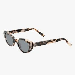 Status Anxiety Wonderment White Tort Narrow Sunglasses