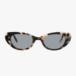 Status Anxiety Wonderment White Tort Narrow Sunglasses