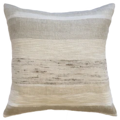 Mulberi Cushion, Throws & Linen Woodrow Beige Feather Filled Cushion 50x50cm