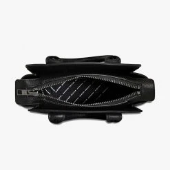 Status Anxiety Worst Behind Us Black Leather Bag