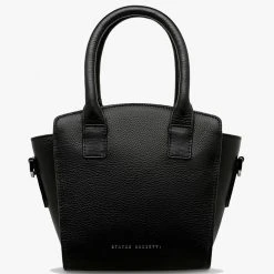 Status Anxiety Worst Behind Us Black Leather Bag