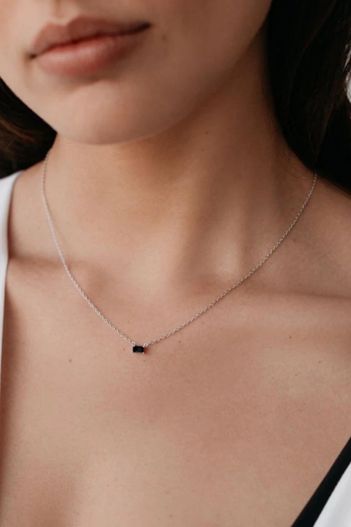 Sophie You Rock Necklace Black Silver Accessories 4 Sophie You Rock Necklace Black Silver Accessories