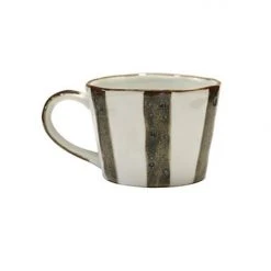 CC Interiors Zanzibar Striped Black And White Mug