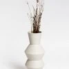 NED Collections Living & Decor Divoc Medium White Vase 15x32cm 2 NED Collections Living & Decor Divoc Medium White Vase 15x32cm