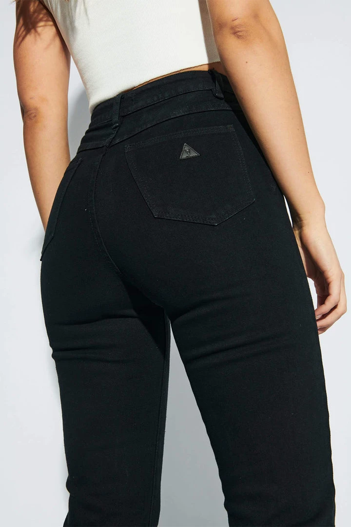 Abrand Jeans A 94 High Slim Dead Of Night Jet Black Denim Jean Fashion 4 Abrand Jeans A 94 High Slim Dead Of Night Jet Black Denim Jean Fashion