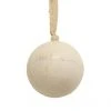 French Country Wooden Ball White Large 1 French Country Wooden Ball White Large