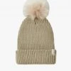 Brixton Alison Beige Beanie With Pompom