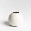 NED Collections Boban White Round Vase Living & Decor 1 NED Collections Boban White Round Vase Living & Decor