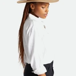 Brixton Accessories Field Proper Timberwolf Taupe Wool Felt Hat