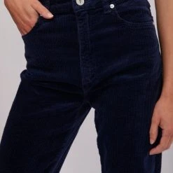 Abrand Jeans A 94 High Slim French Navy Cord Pant