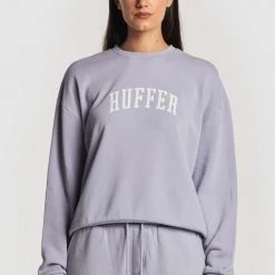Huffer Slouch Drop Out Iris Logo Cotton Crew