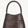Brie Leon Accessories Mini Chloe Dark Chocolate Matte Croc Bag