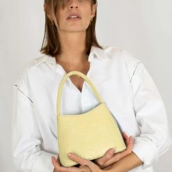 Brie Leon Mini Chloe Yellow Baby Croc Bag Accessories