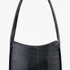 Brie Leon Mila Black Lizard Patent Shoulder Bag Accessories 2 Brie Leon Mila Black Lizard Patent Shoulder Bag Accessories