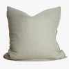 Home Lab Cushion, Throws & Linen 100% French Linen Euro Pillowcase Sage 65 X 65cm