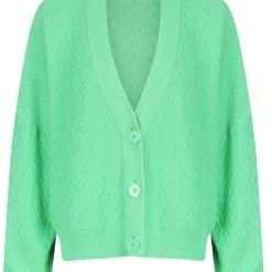 Charlie Holiday Fashion Camila Green LS Knit Cardigan