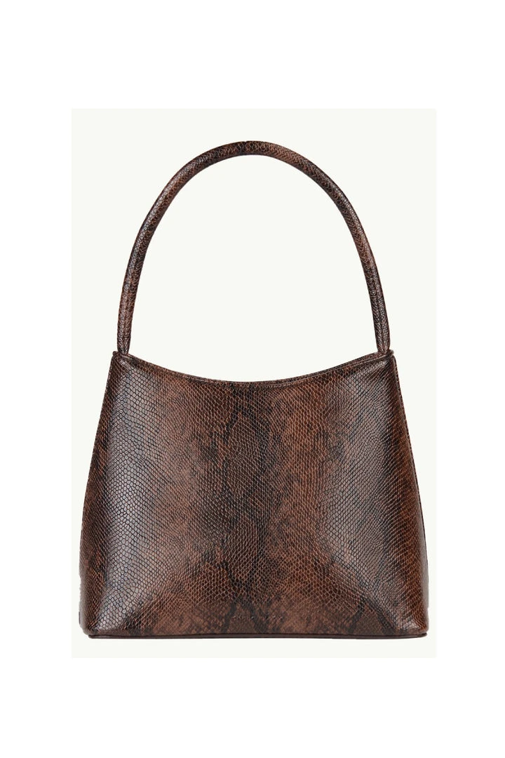 Brie Leon Accessories Chloe Top Handle Dark Brown Snake Bag 3 Brie Leon Accessories Chloe Top Handle Dark Brown Snake Bag