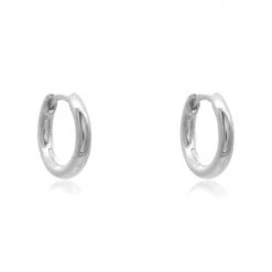 Linda Tahija Classic Huggie Earrings Sterling Silver Accessories