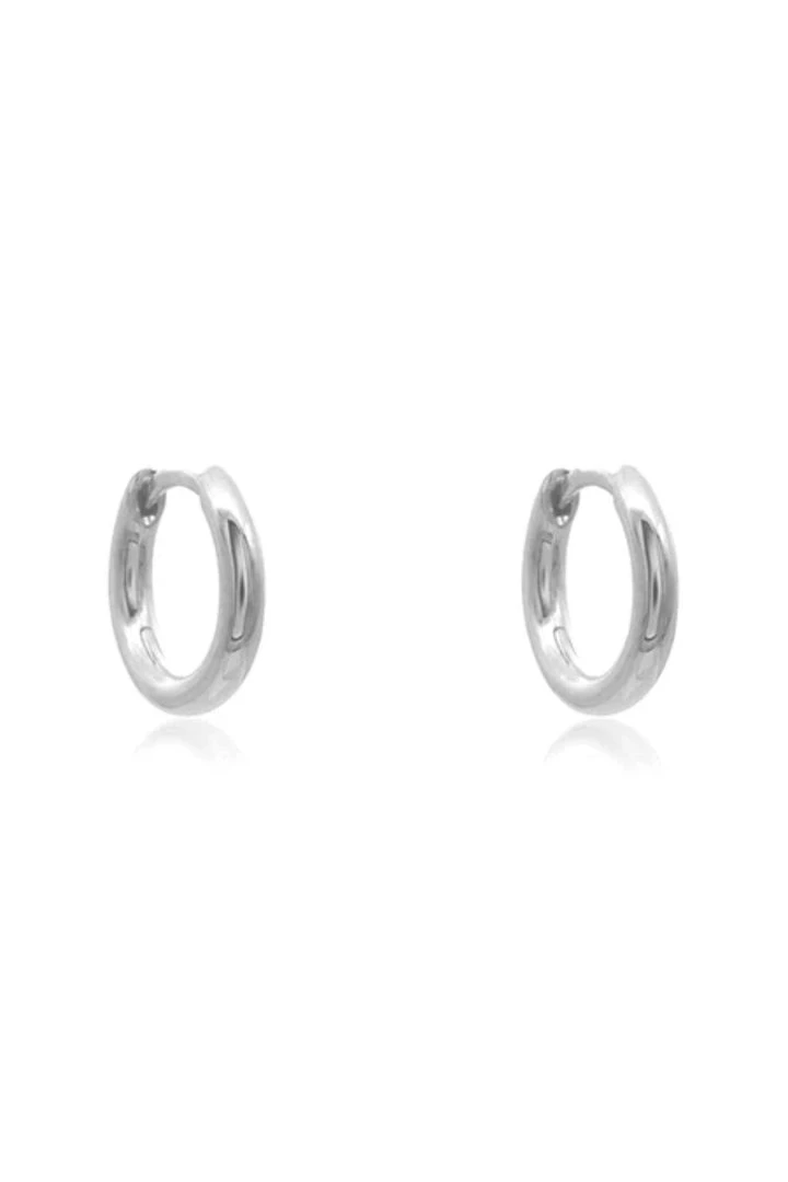 Linda Tahija Classic Huggie Earrings Sterling Silver Accessories 3 Linda Tahija Classic Huggie Earrings Sterling Silver Accessories
