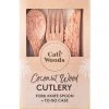 CaliWoods Coconut Wood Cutlery Set