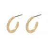 Pilgrim Accessories Roberta Pi Gold Plated Crystal 12mm Earrings