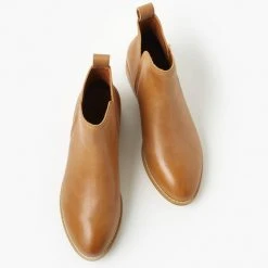 Walnut Douglas Tan Leather Ankle Boot