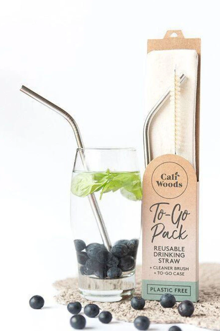 CaliWoods To Go Stainless Steel Straw Set Table & Kitchen 4 CaliWoods To Go Stainless Steel Straw Set Table & Kitchen