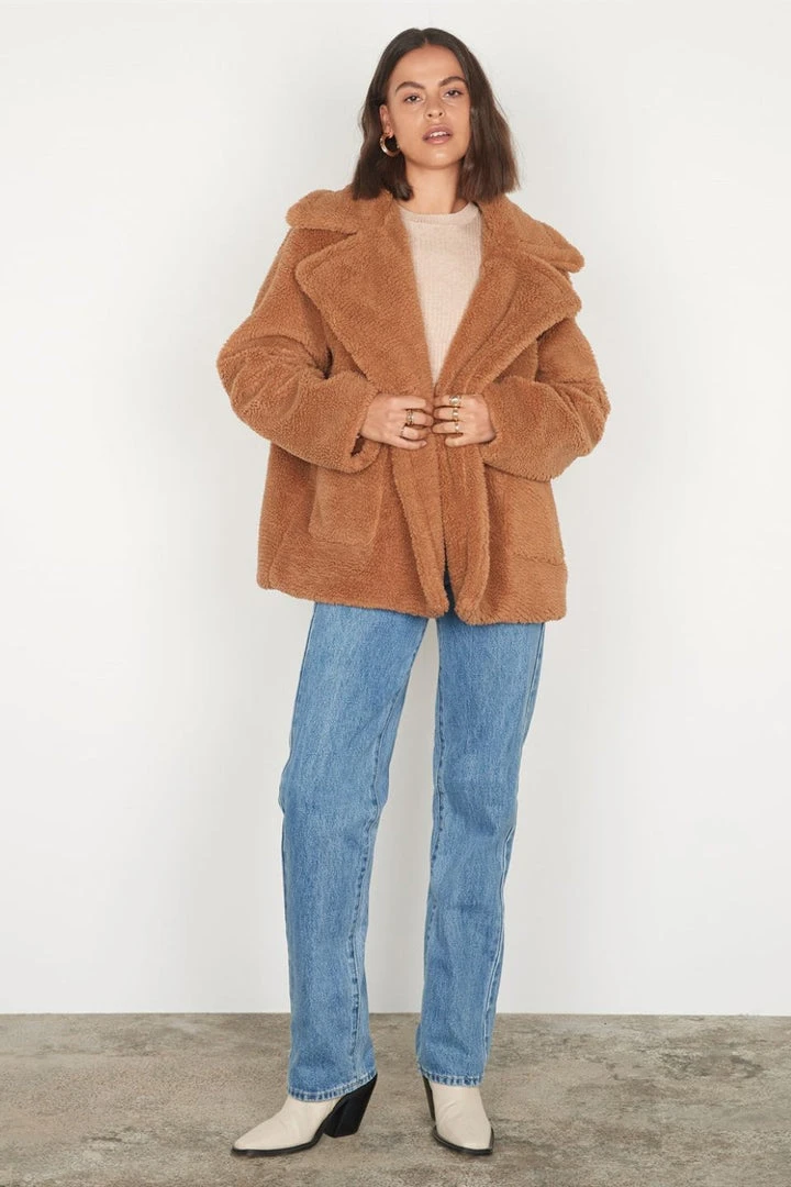 Esmaee Elsewear Toffee Double Breasted Teddy Jacket Fashion 3 Esmaee Elsewear Toffee Double Breasted Teddy Jacket Fashion