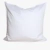 Home Lab 1000TC 100% Cotton Hotel Luxe Euro Pillowcase White Cushion, Throws & Linen