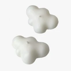 Master + Jack Extra Small Clouds White Candle Unscented H5cm X W7cm Living & Decor