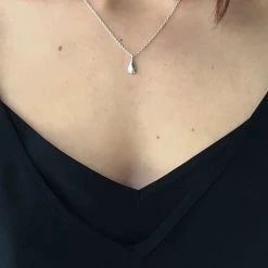 Audrey Loves Ruby Teardrop Sterling Silver Necklace