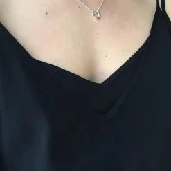 Audrey Loves Ruby Heart Sterling Silver Necklace