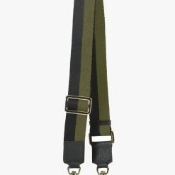 Saben Accessories Feature Black + Khaki Bag Strap