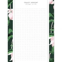 All The Ways To Say Crazy Urgent Floral Dotted Notepad Home & Beauty