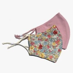 Personal Space Ditsy Floral + Pink Face Mask 2 Pack