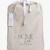 Home Lab 100% French Linen Bed Skirt Queen Natural Oatmeal Cushion, Throws & Linen