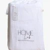 Home Lab Cushion, Throws & Linen 100% French Linen Duvet Cover Set King White