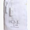 Home Lab 100% French Linen Sheet Set Queen White Cushion, Throws & Linen