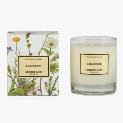 George & Edi Perfume Soy Candle Standard Liquorice 50 Hours 200g