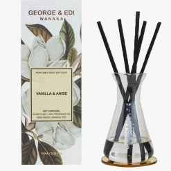 George & Edi Home Fragrance Reed Diffuser Set Vanilla And Anise