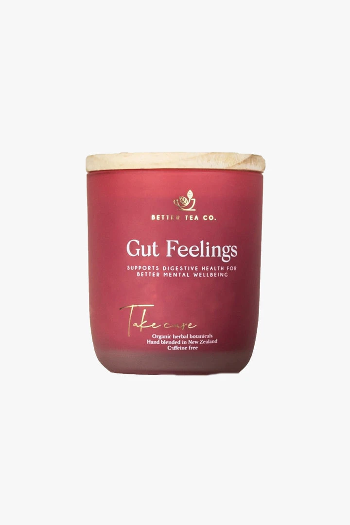 Better Tea Gut Feelings Tea Glass Jar 100g 3 Better Tea Gut Feelings Tea Glass Jar 100g