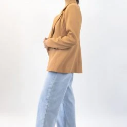 Ivy + Jack Harper Tan Textured Double Breasted Blazer Fashion