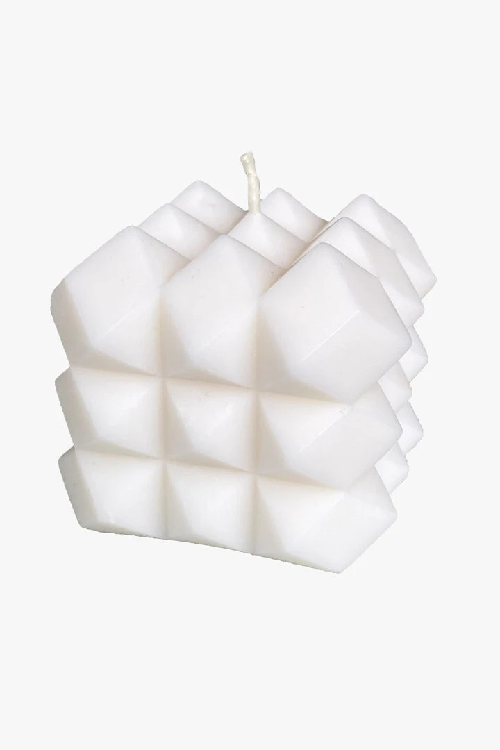 Master + Jack Hector Rubics Cube White Unscented Candle H5cm X 5.5cm Living & Decor 3 Master + Jack Hector Rubics Cube White Unscented Candle H5cm X 5.5cm Living & Decor