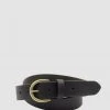 Loop Leather Brookline 32mm Black Leather Belt With Brass Buckle