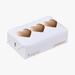 Huxter Heart Trio Rose Gold Foil Lemongrass Soap