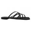 Solsana Juniper Black Strappy Flat Slide Accessories