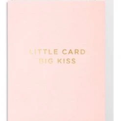 Oxted Baby & Child Little Card Big Kiss Pink Small Card