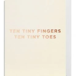 Oxted Ten Tiny Fingers Cream Small Card Baby & Child