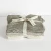 Bianca Lorenne Textured Lavette Taupe Wash Cloths Set Of 3 Support Local Gifts